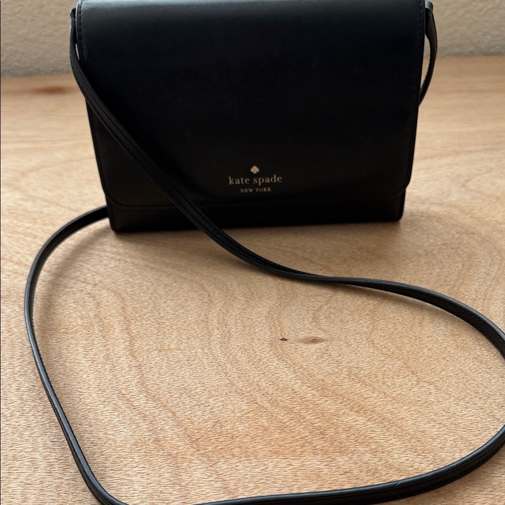 Kate Spade Sleek Black Crossbody Bag